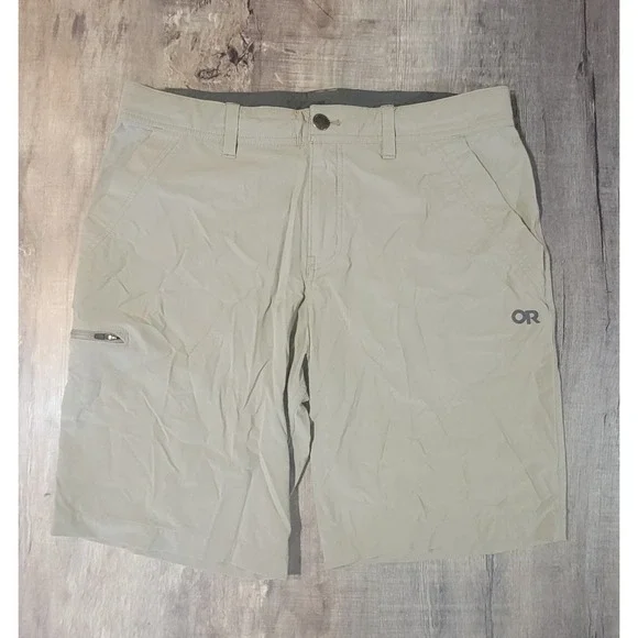 Outdoor Research M Ferrosi Mens 33 10" Inseam Hiking Performance Beige Shorts - Picture 1 of 16
